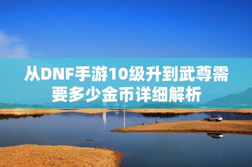 从DNF手游10级升到武尊需要多少金币详细解析