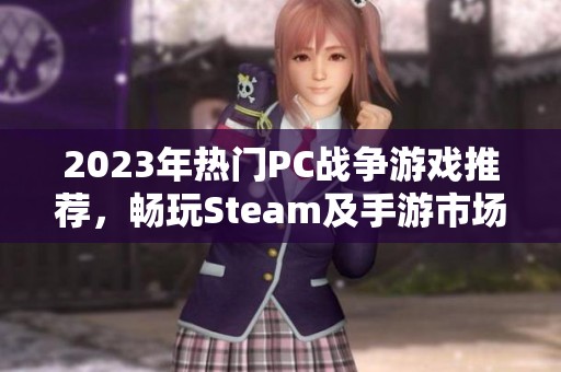 2023年热门PC战争游戏推荐，畅玩Steam及手游市场的最佳选择