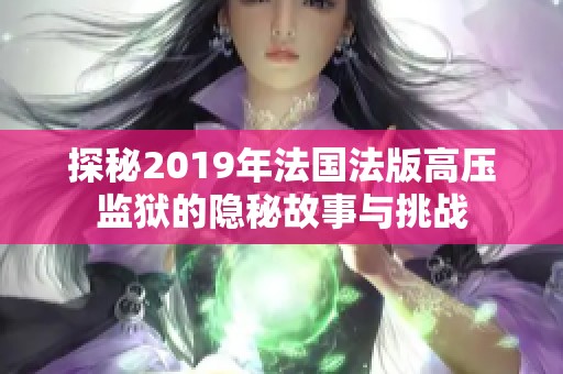 探秘2019年法国法版高压监狱的隐秘故事与挑战