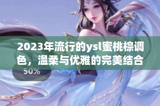 2023年流行的ysl蜜桃棕调色，温柔与优雅的完美结合