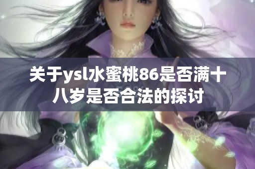 关于ysl水蜜桃86是否满十八岁是否合法的探讨