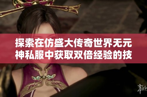 探索在仿盛大传奇世界无元神私服中获取双倍经验的技巧与策略