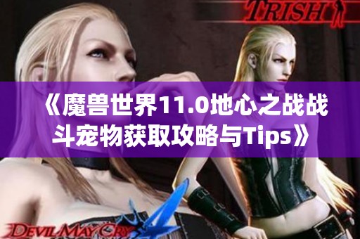 《魔兽世界11.0地心之战战斗宠物获取攻略与Tips》