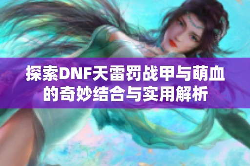 探索DNF天雷罚战甲与萌血的奇妙结合与实用解析